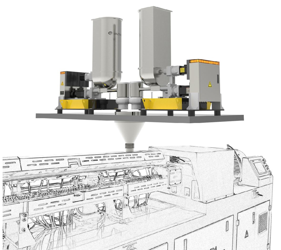 walthmac twin screw side feeder